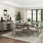 Tigard Dining Set for 8 - Grey