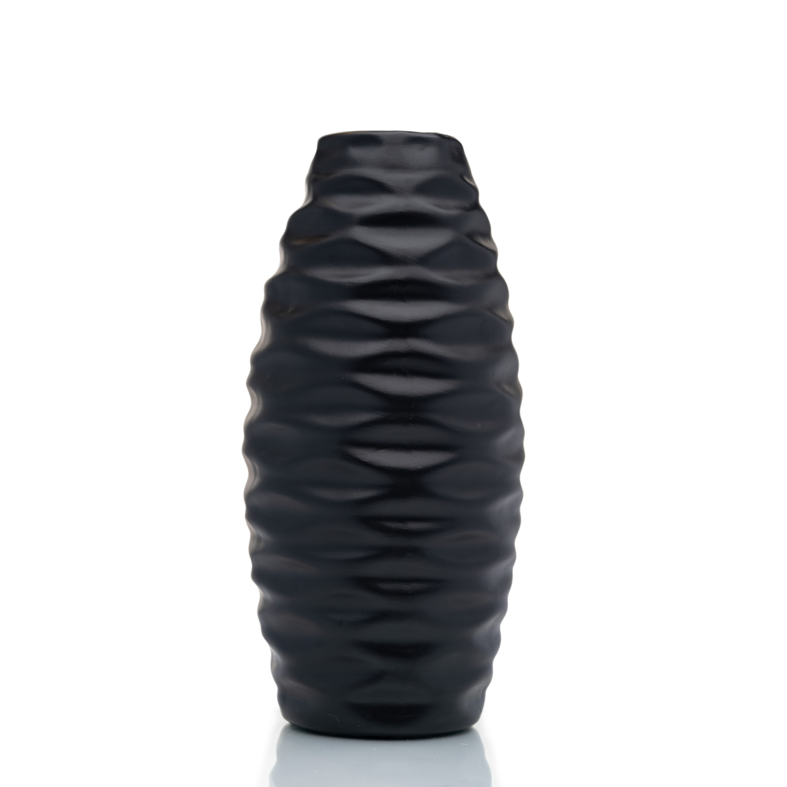 H02VS340 Black Ceramic Vase - H02VS340 - Image 1