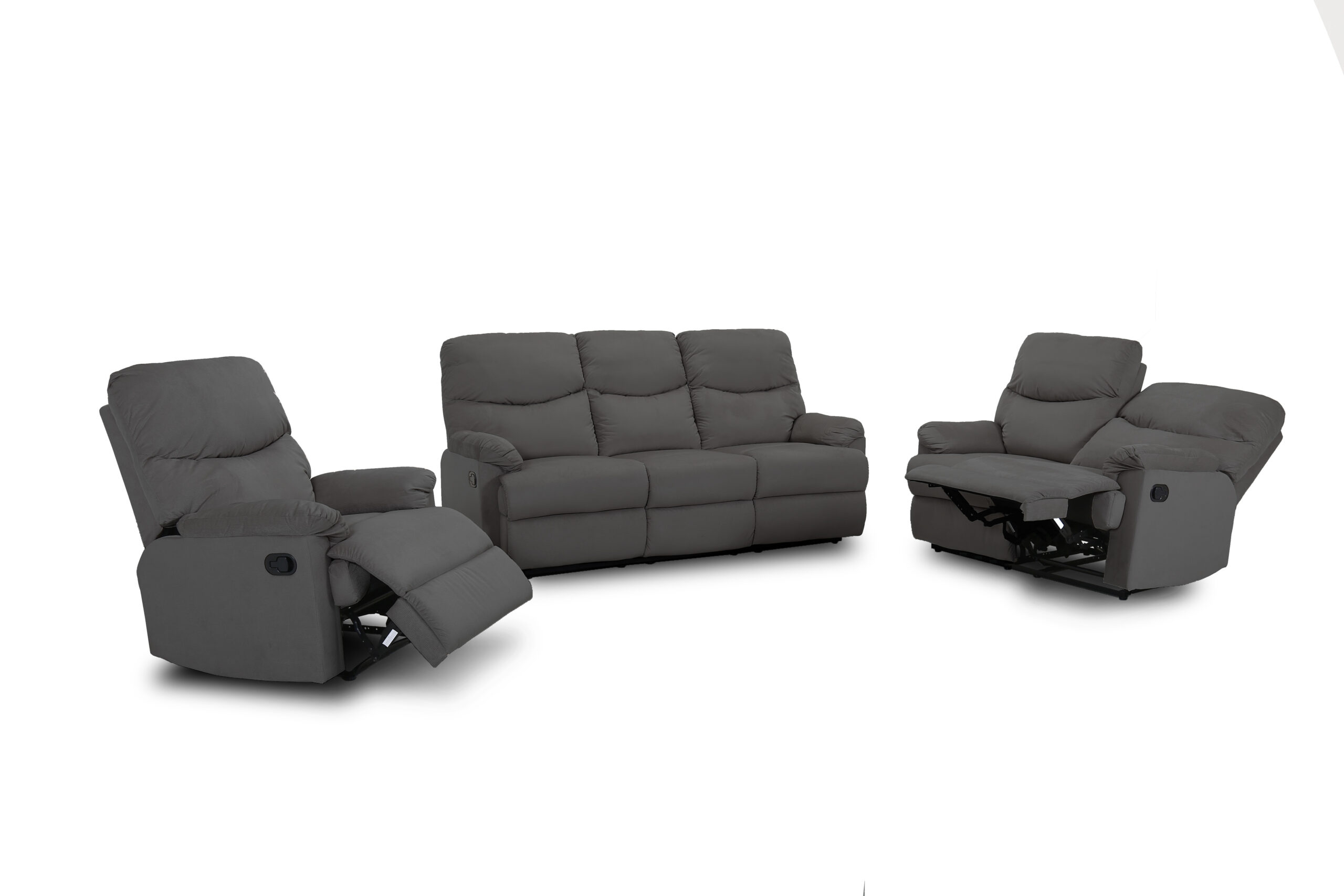 FRESCO FLANNEL-D535 Fresco 6-Seater Recliner with durable upholstery and reclining seats for six.