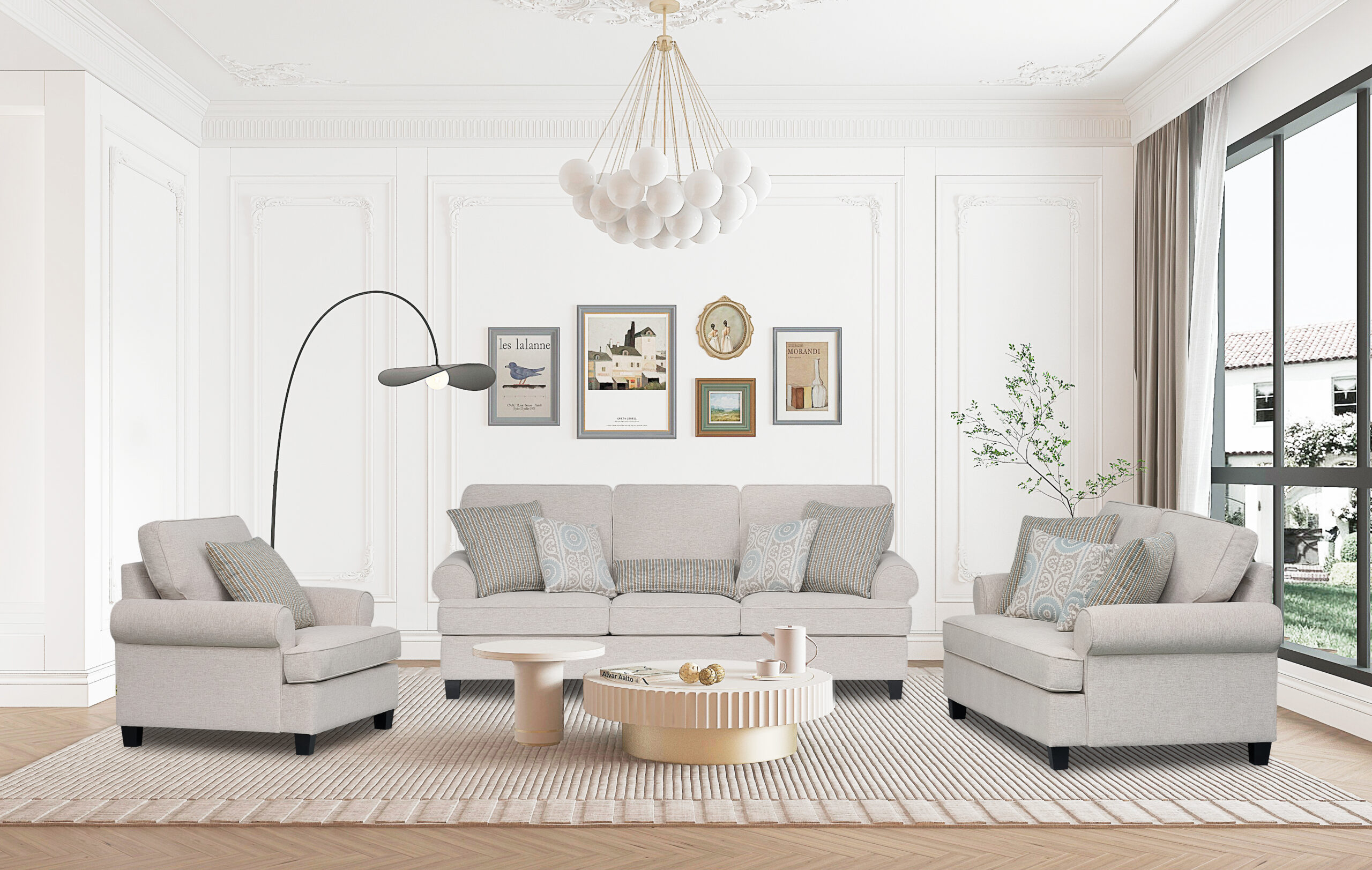 1 New Rupert 6 Seater Sofa - Image 1