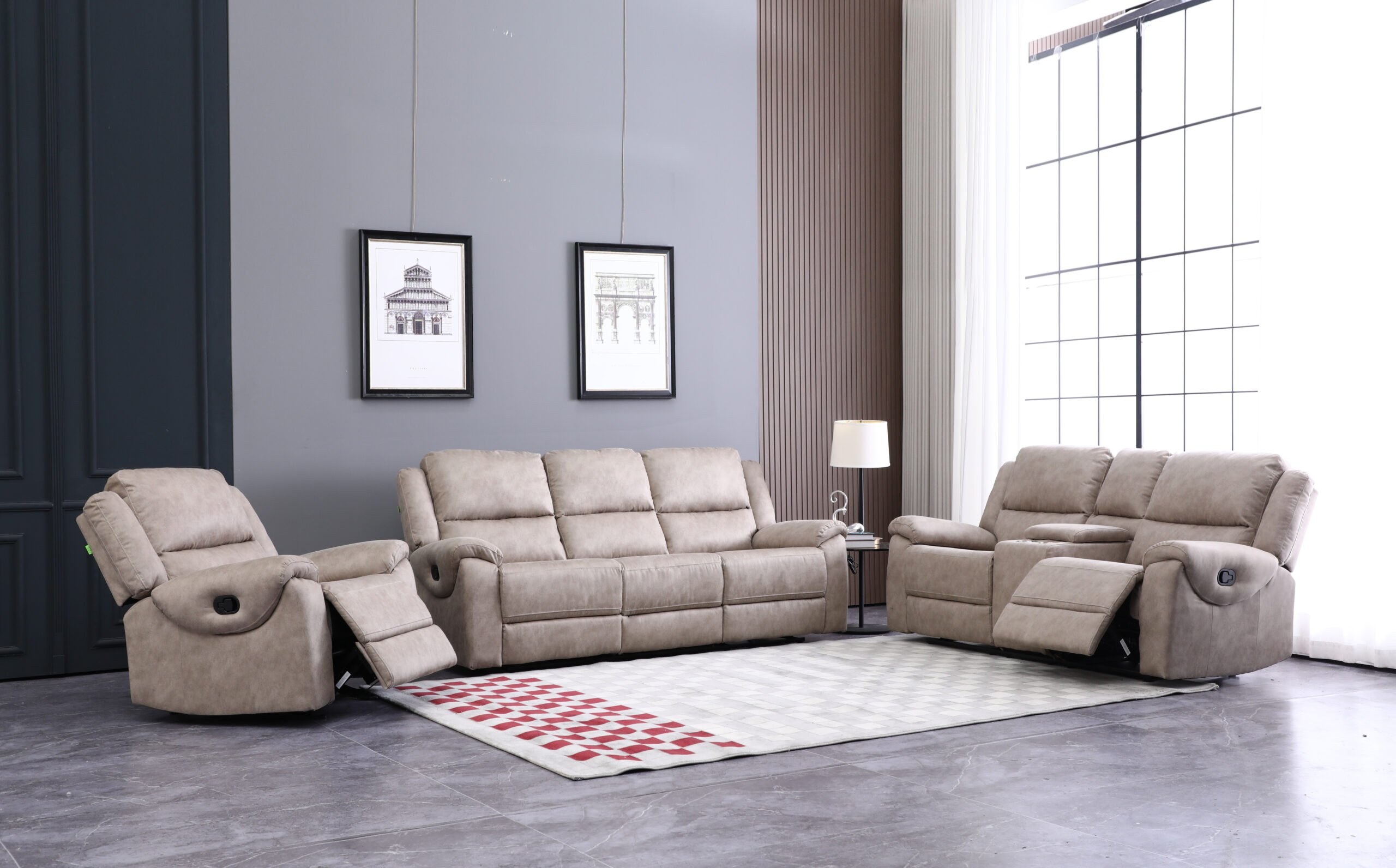 11 Docker 5 Seater Recliner Set (3+2) - Image 1
