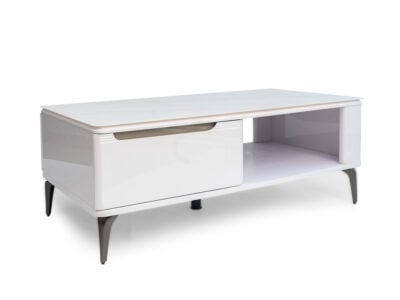 Modern wooden coffee table in a stylish Nairobi living room