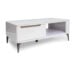 Modern wooden coffee table in a stylish Nairobi living room