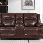 Calderwell Two Seater - Brown Leather