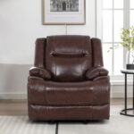 Calderwell Single Recliner - Rocking Brown Leather