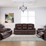 Calderwell Leather Recliner Set - Leather