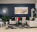 Stylish and comfortable corner sofa set for a modern living room – available at Victoria Homestore