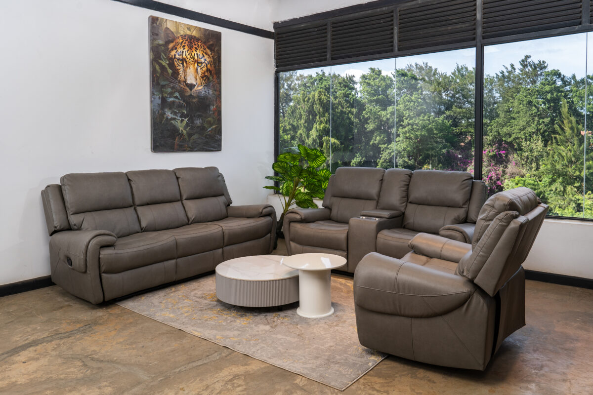 Modern leather recliner sofa on sale in Nairobi – Victoria Homestore