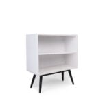 White 2-Shelf Bookshelf – Compact Book Rack in Kenya (Also in Black)
