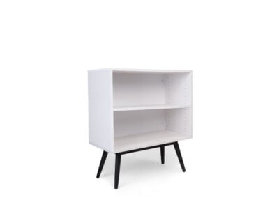 White 2-Shelf Bookshelf – Compact Book Rack in Kenya (Also in Black)