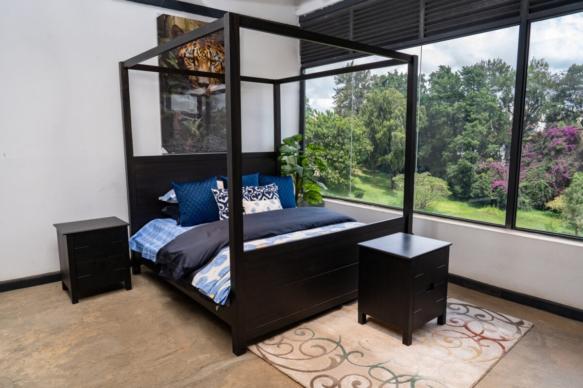 Modern queen-size bed on sale in Nairobi, Kenya at Victoria Homestore