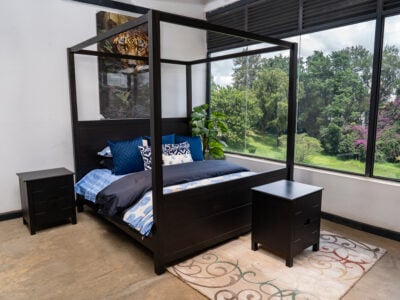 Modern queen-size bed on sale in Nairobi, Kenya at Victoria Homestore