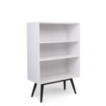 White 3-Shelf Bookshelf – Modern Book Rack in Kenya (Also in Black)