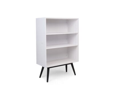 White 3-Shelf Bookshelf – Modern Book Rack in Kenya (Also in Black)