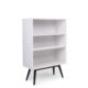 White 3-Shelf Bookshelf – Modern Book Rack in Kenya (Also in Black)