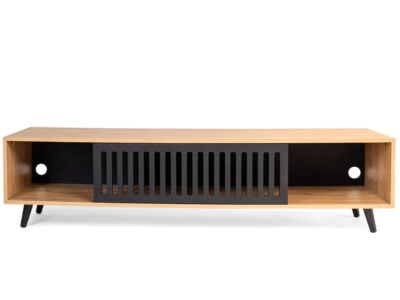 Poa TV Stand – Modern Walnut & Black TV Unit in Kenya