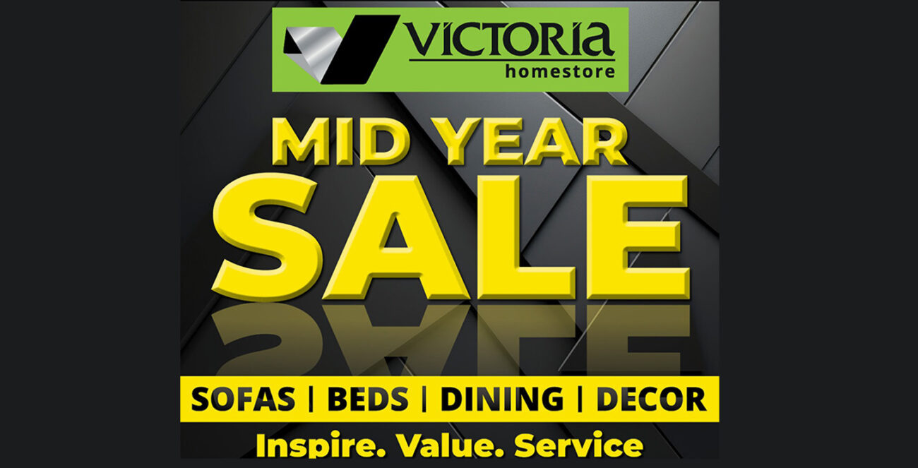 Mid-Year Furniture Sale Banner – Up to 71% off sofas, beds, and more at Victoria Homestore Kenya