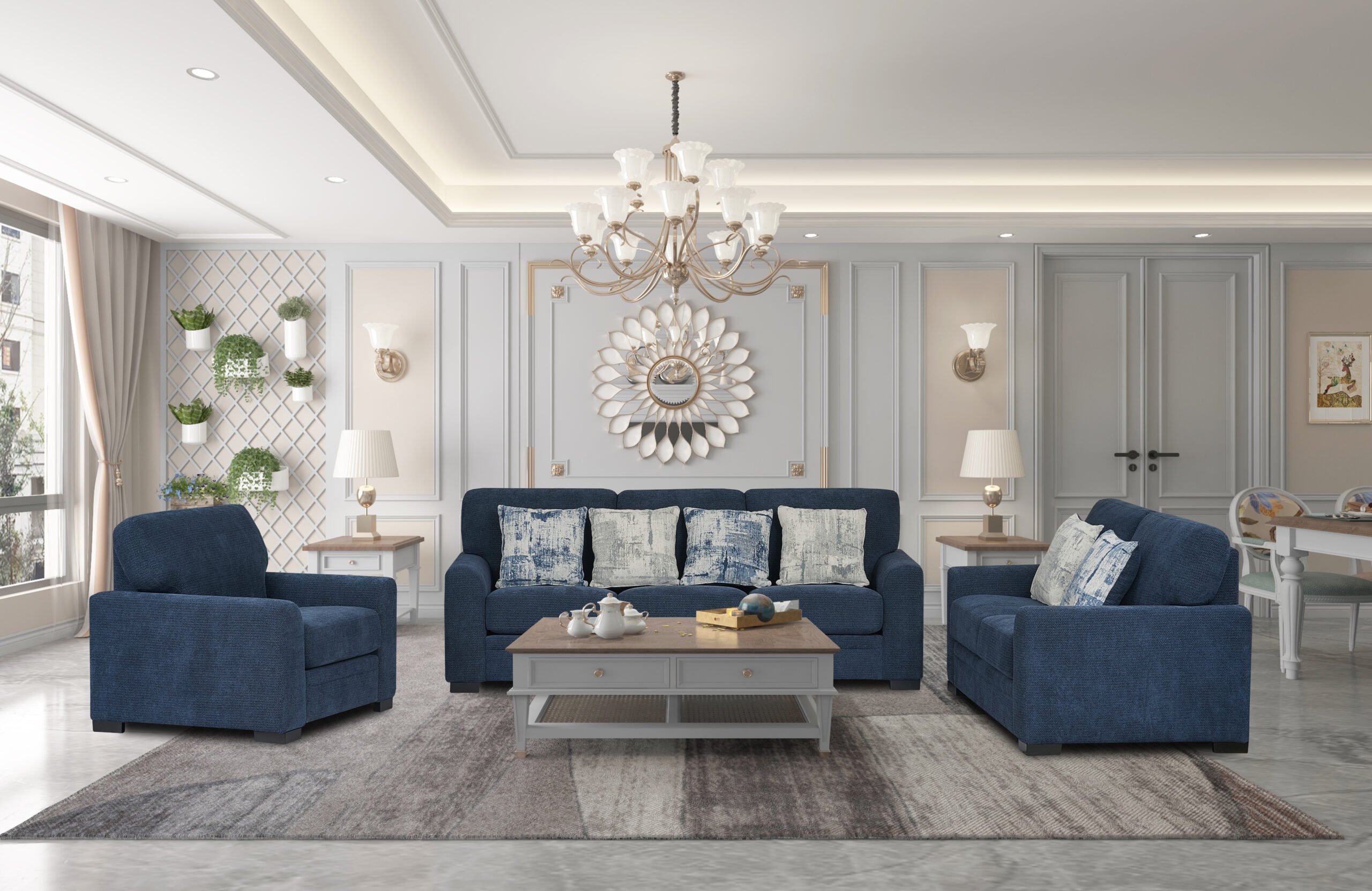 1 (3) MacMartin 6 Seater Fabric Sofa – Modern Living Room Couch – Victoria Homestore Kenya