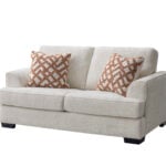 Evereast Two Seater Beige Fabric Sofa – Small Sofa for Modern Living Rooms in Kenya