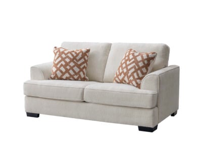 Evereast Two Seater Beige Fabric Sofa – Small Sofa for Modern Living Rooms in Kenya