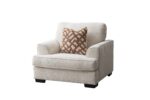 Evereast 1-Seater Beige Fabric Sofa – Single Sofa Chair for Living Room in Kenya