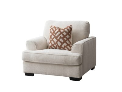 Evereast 1-Seater Beige Fabric Sofa – Single Sofa Chair for Living Room in Kenya