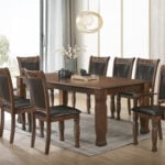 Havalance 8 Seater Rustic Wooden Dining Table with Matching Chairs – Victoria Homestore Kenya
