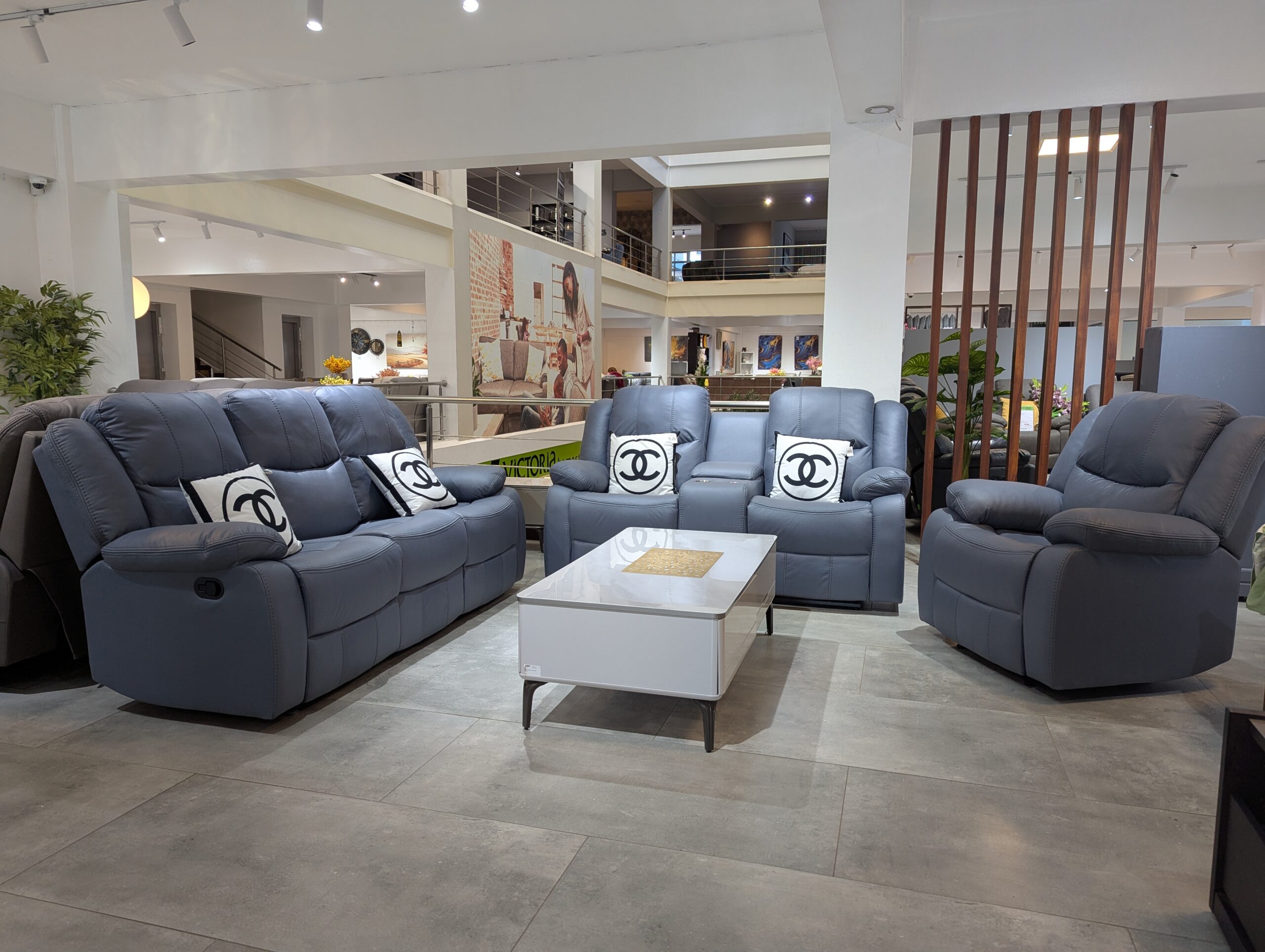 PXL_20250623_101918226 Amani 6 Seater Fabric Recliner Sofa Set – Manual Recliners – Victoria Homestore Kenya