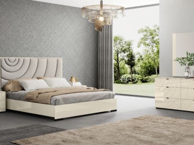 Rencott King Size Bed – Wooden Frame with Upholstered Headboard – Victoria Homestore Kenya