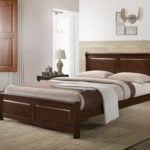 Shawburn Double Bed – Brown Wooden Frame for Bedroom – Victoria Homestore Kenya