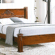Shelburn Wooden King & Queen Size Bed with Headboard – Stylish Bedroom Furniture Kenya – Victoria Homestore
