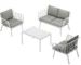 Glosco warm grey plastic outdoor lounge set with cushions – Victoria Homestore Kenya
