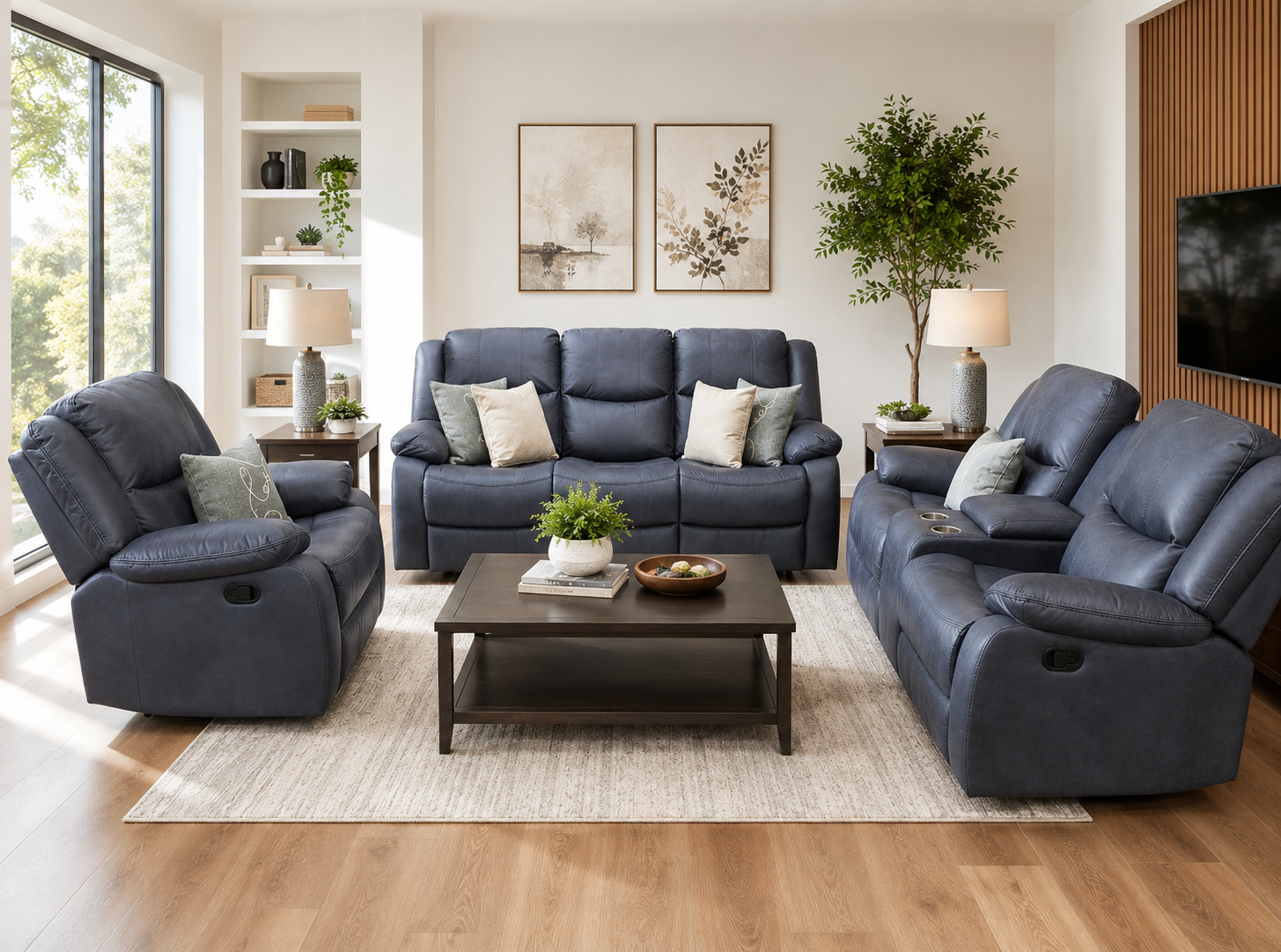 amani-6s Amani 6 Seater Recliner Set - Image 1