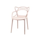 Patrick beige plastic breakout chair for dining and office – Victoria Homestore Kenya