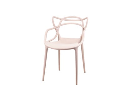 Patrick beige plastic breakout chair for dining and office – Victoria Homestore Kenya