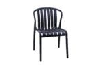Veramond black plastic breakout chair with wooden legs – Victoria Homestore Kenya