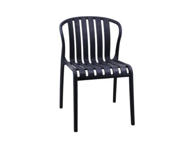 Veramond black plastic breakout chair with wooden legs – Victoria Homestore Kenya