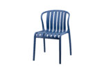 Veramond blue plastic breakout chair with wooden legs – Victoria Homestore Kenya
