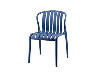 Veramond blue plastic breakout chair with wooden legs – Victoria Homestore Kenya