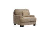 Cashton Single-Seater Sofa in Brown with Fabric Upholstery