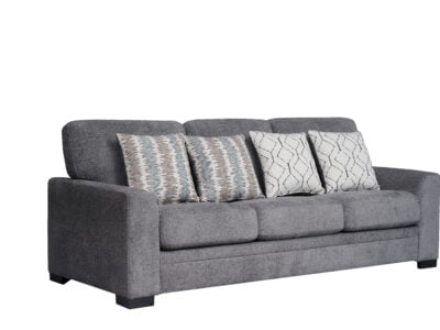 Marvin 3 Seater Sofa in Dark Grey – Modern Fabric Sofa for Living Room Kenya