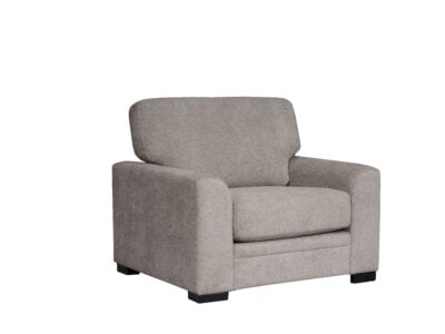 Marlon Single Seater Sofa in Grey – Modern Single Fabric Sofa for Living Room Kenya