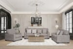 Marlon 6 Seater Sofa Set in Grey – Modern Fabric Sofa for Living Room Kenya