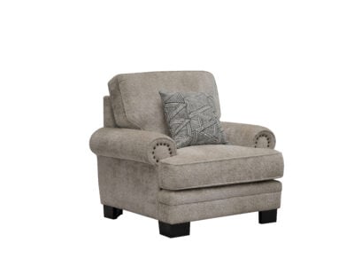 Laylabrook Single Sofa in Light Gray – Modern Fabric Armchair Kenya