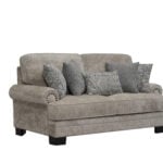 Laylabrook 2-Seater Sofa in Light Gray – Modern Fabric Sofa for Living Room