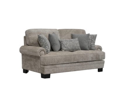 Laylabrook 2-Seater Sofa in Light Gray – Modern Fabric Sofa for Living Room