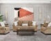wander 6 seater sofa set with rolled arms and fabric cushions – modern sofa set in Kenya from Victoria Homestore