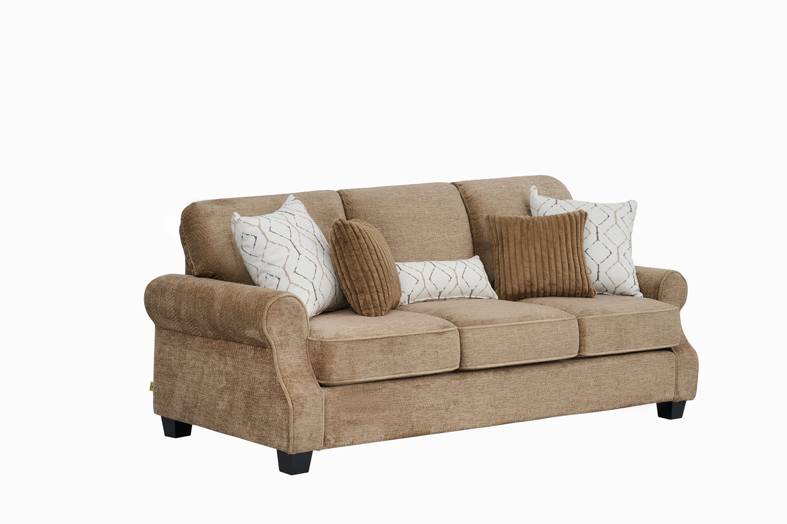 6a6193da179f3962c53191cd3a2ae21 wander 3 seater sofa with rolled arms and fabric cushions – modern sofa in Kenya from Victoria Homestore