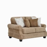wander 2 seater sofa with rolled arms and fabric cushions – modern sofa in Kenya from Victoria Homestore