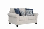 jemimah 2 seater fabric sofa with rolled arms – modern loveseat in Kenya from Victoria Homestore